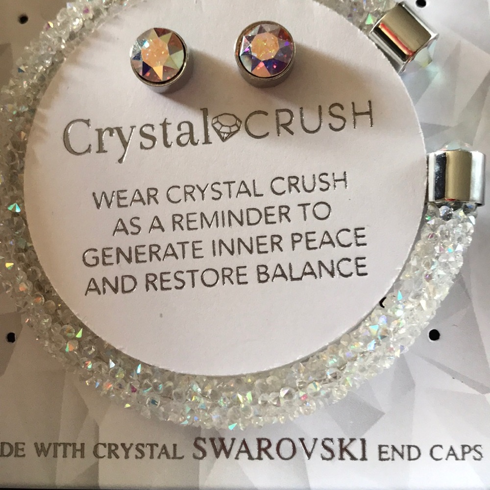 Crystal Crush Silver bracelet & earrings ✨🌟